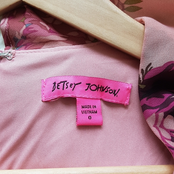 Betsey Johnson size 0 floral dress - Picture 4 of 4